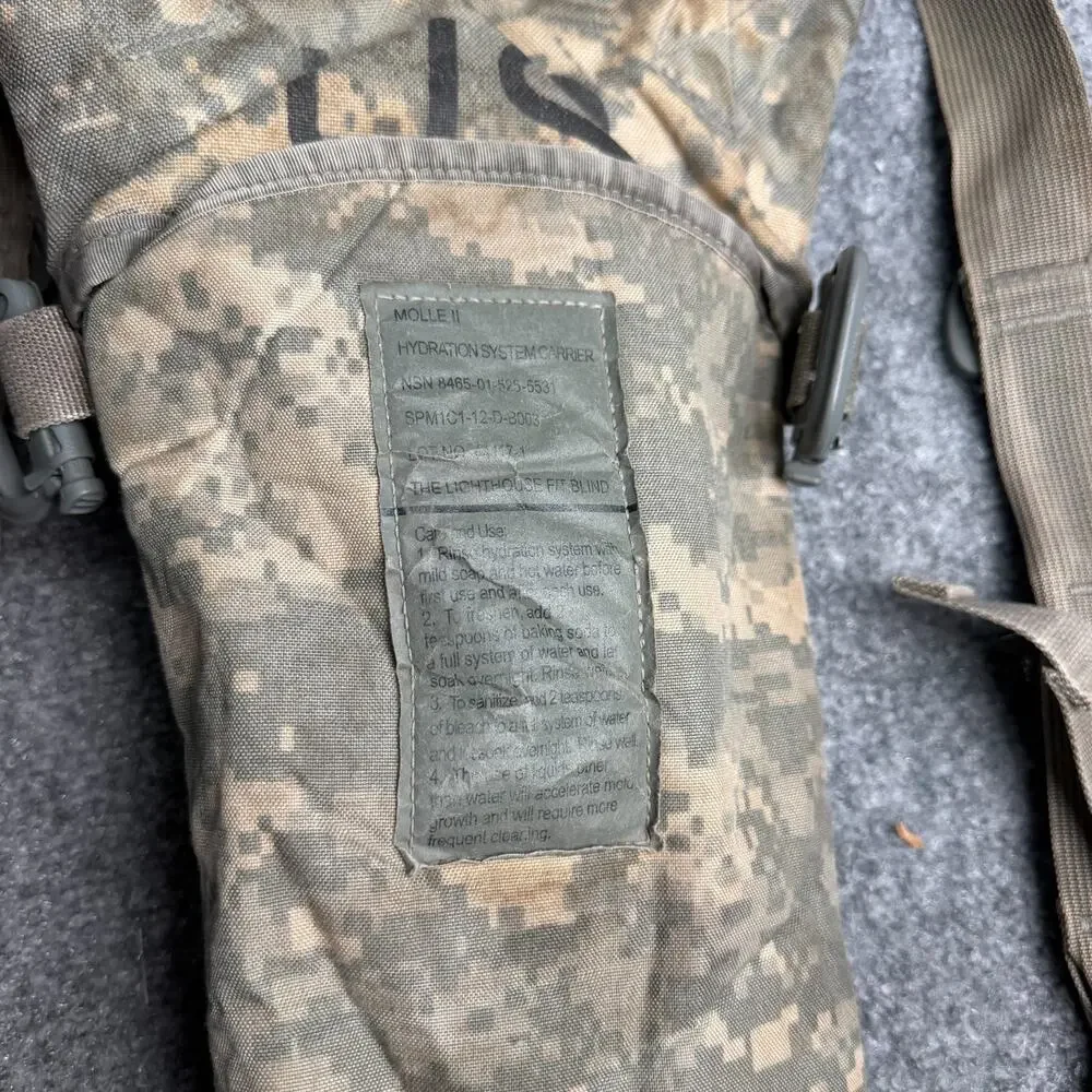 Mixed Military Tactical Gear Lot Duffel Bag Hydration Pack Woodland Bag Sling
